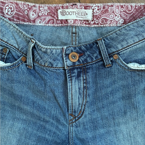 Women's Blue Boot Cut Jeans - Picture 4 of 5